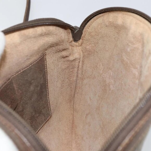 GUCCI GG Supreme Web Sherry Line Bag PVC Beige Gold 904 02 047 Auth 144351 - Picture 13 of 16